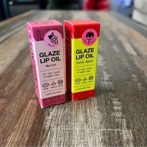 Innbeauty Project Glaze Lip Oil Set - Merlot & Candy Apple